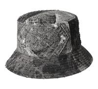 Kangol Bob Denim Mashup Bucket Chapeau d'été Chapeau en Tissu (L (58-59 cm) - Anthracite)