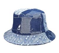 Kangol Bob Denim Mashup Bucket Chapeau d'été Chapeau en Tissu (L (58-59 cm) - Denim)