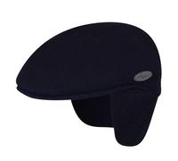 Kangol Casquette 504 avec Oreillettes Homme - pour Laine Visiere, Hiver Automne-Hiver - S (54-55 cm) Bleu Fonce