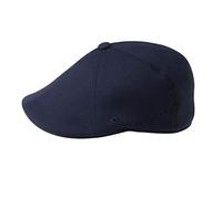 Kangol Casquette 504 Flexfit Homme - Plate Gavroche Laine avec Visiere Automne Printemps Hiver Ete Printemps-ete - L/XL (58-61 cm) Bleu