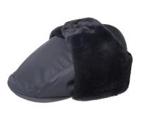Kangol Casquette avec Oreillettes Atchison Casquette Gavroche (XL (60-61 cm) - Noir)