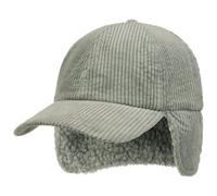 Kangol Casquette Cozy Cord Earflap Femme/Homme - Oreillettes de Baseball pour l'hiver avec Visiere, Bandeau en Cuir, Ferme a l’Arriere Automne-Hiver Hiver - S/M (54-57 cm) Vert Menthe