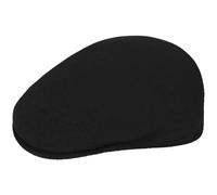 Kangol Casquette Plate en Laine Noir Homme Vintage Hiver Réglable