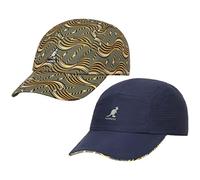 Kangol Casquette Reversible Facewave Femme/Homme - de Baseball avec Visiere, Doublure, Doublure Ete Printemps-ete - Taille Unique Olive
