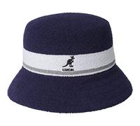 Kangol Chapeau Bermuda Stripe Bucket Chapeau de pêche Chapeau de Musicien (XL (60-61 cm) - Bleu foncé)