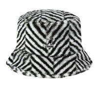 Kangol Chapeau Bob Faux Fur Bucket Herringbone Femme/Homme - de Peche pour Femme avec Doublure Hiver Automne-Hiver - S (54-55 cm) Gris