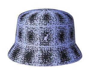 Kangol Chapeau Bob Grunge Plaid Bin Chapeau de pêche Chapeau de Soleil (L (58-59 cm) - Bleu Clair)