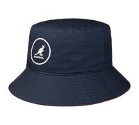 Kangol Chapeau Cotton Bucket Hat Femme/Homme - en Coton Tissu Outdoor avec Doublure Hiver Printemps-ete - L (58-59 cm) Bleu