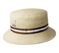 Kangol Chapeau en Coton Stripe Lahinch Femme/Homme - de Peche avec Ruban Gros Grain Printemps-ete Printemps Ete Automne Hiver - XL (60-61 cm) Beige