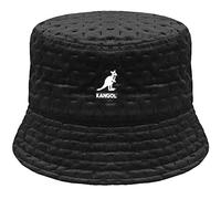 Kangol Chapeau en Tissu Dash Quilted Bin Femme/Homme - de Peche avec Doublure, Bandeau Cuir Hiver Automne-Hiver - L (58-59 cm) Noir