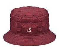Kangol Chapeau Reversible Pucker Check Bucket Femme/Homme - de Peche en Tissu avec Doublure Hiver Automne-Hiver - L (58-59 cm) Rouge