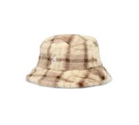 KANGOL Chapeaux 'Faux Fur Bucket -- Beige Multi Plaid Cap' mélange de couleurs, Taille 57