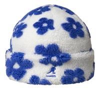 Kangol Floral Fleece Beanie Casquette, Blanc/Bleu, S-M Mixte