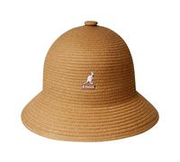 Kangol, Homme, Accessoires, Beige, Taille: M Chapeau de pêcheur en lin beige avec logo brodé