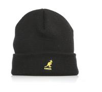 Kangol, Homme, Accessoires, Noir, Taille: ONE Size Bonnet d'hiver côtelé double épaisseur avec revers
