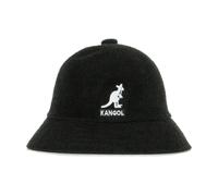 Kangol, Homme, Accessoires, Noir, Taille: S Casquette Bucket Noire Décontractée avec Grand Logo