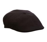 Kangol Casquette 504 Flexfit Homme - Plate Gavroche Laine avec Visiere Automne Printemps Hiver Ete Printemps-ete - L/XL (58-61 cm) Noir
