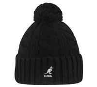Kangol Pompom Beanie Béret, Noir, Taille Unique Mixte