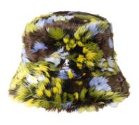 Kangol Seau en fausse fourrure, Fleur camouflage, Large