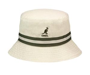 Kangol Stripe Lahinch Bob, Beige, M Mixte