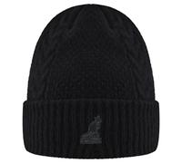 Kangol Wool Cable Beanie Béret, Noir Uni, Taille Unique Mixte