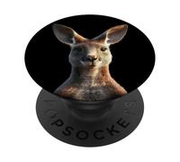 Kangourou Australie Amour Outback Sauvage Doux Kangourous PopSockets PopGrip Adhésif