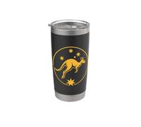 Kangourou australien et Croix du Sud Gobelet isotherme en acier inoxydable double paroi