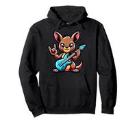 Kangourou avec E-Guitare Rocker Style Sweat à Capuche