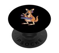 Kangourou Dj Musique Sympa Platines PopSockets PopGrip Adhésif