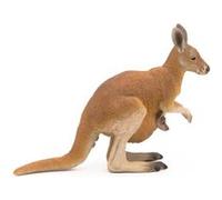Papo - Figurine 50188 - Kangourou avec bébé - Multicolore