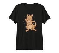 Kangourou Heureux avec bébé dans Un Sac T-Shirt Haut de Gamme