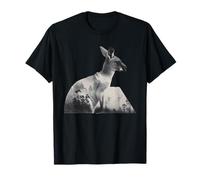 Kangourou Lover Wildlife Motif Wallaby Animal Graphic T-Shirt