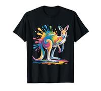 Kangourou Lover Wildlife Motif Wallaby Animal Graphic T-Shirt