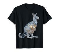Kangourou Lover Wildlife Motif Wallaby Animal Graphic T-Shirt
