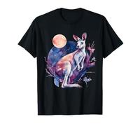 Kangourou Lover Wildlife Motif Wallaby Animal Graphic T-Shirt