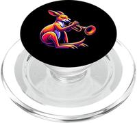 Kangourou Trompette Vibrant Musicien PopSockets PopGrip pour MagSafe