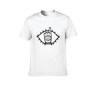 KANGQILU Men's Summer T-Shirt 20th Century Boys Anime Manga Monster Friend Symbol Base Film Japan Comfortable Fabrics to accompany You All Summer White L