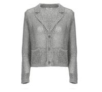 Kangra, Femme, Pulls, Gris, Taille: 36 FR Cashmere Cotton Blend Blazer