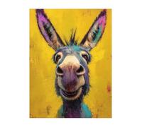 KANGSONGWENJIAJU animal Peinture Diamant Adulte Complet - âne 5D Diamond Painting Kit Broderie, Tableau Diamant pour Bricolage Adultes, Loisirs Créatifs et Décoration Murale 40x50cm KSWF955