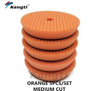 Kangti-Tampons De Polissage Et De Planche Pour Polisseuse De Voiture,Éponge De Voiture,Document Mixte,Da,Ro,Ga,3 Po,80mm,5 Po,125mm,6 Po,150mm - Type Orange X 5pcs-5 Inch(125mm)Backer