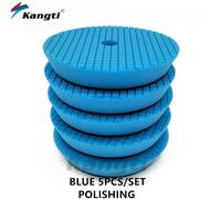 Kangti-Tampons De Polissage Et De Planche Pour Polisseuse De Voiture,Éponge De Voiture,Document Mixte,Da,Ro,Ga,3 Po,80mm,5 Po,125mm,6 Po,150mm - Type Blue X 5pcs-6 Inch(150mm)Backer