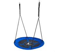KANGUI - Balançoire Ronde nid d'oiseau Rond Ø100cm - Bleu - Charge 150kg Maxi