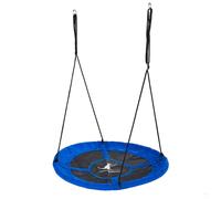 Kangui - balançoire ronde nid d'oiseau rond ø100cm - bleu - charge 150kg maxi bleu TU