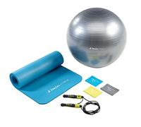 Kangui Basic Pack Home Fitness Mixte, Bleu/Vert Anis