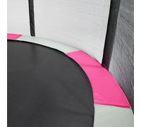 Kangui - Coussin de protection pour trampoline Ø 250 cm - Rose et gris
