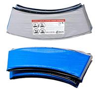 Kangui Coussin de protection pour trampoline Ø 305 cm Bleu et gris