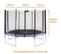 Kangui - Filet De Sécurité Pour Trampoline Ralli Ø 430cm