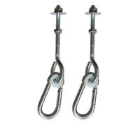 Kangui - Lot de 2 crochets avec mousquetons pour suspendre agrès balançoire et portiques