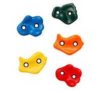 Kangui - Lot De 5 Pierres À Grimper D'escalade Pour Structures De Jeux - Fixations Non Incluses Multi-couleurs TU