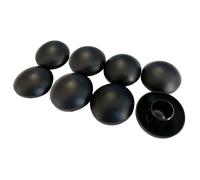 Kangui Capuchons de poteaux pour trampoline 25 mm Noir Lot de 8